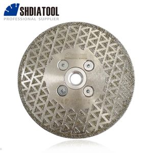 Zaagbladen SHDIATOOL 5 uds diámetro 105MM malla sinterizada prensada en caliente Turbo hoja de sierra de diamante Disco de corte de diamante rueda granito mármol cerámica