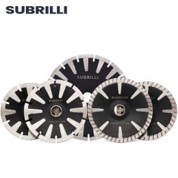 Zaagbladen SUBRILLI Diamant Concaaf Zaagblad 115/125/180mm Gebogen Doorslijpschijf Turbo Velg Gesegmenteerde Bescherming Tanden Convexe Diamantzaag