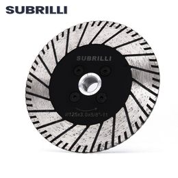 Zaagbladen SUBRILLI Diamond Dual Cutting Wheel Multifunctionele slijpschijf Diamantzaagblad voor Graniet Beton Marmer M14 5/811