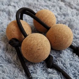 Zaagmachines 4 bolas de arena huevo creativo de corcho madera africana estilo africano