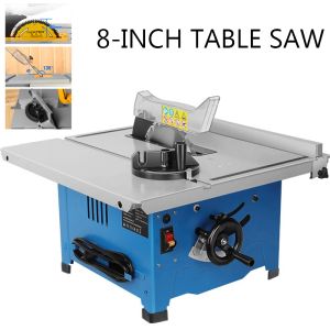 Zaagmachines 8 pouces scie circulaire à bois 1800w travail du bois outil de coupe électrique anti-poussière multifonction scie de Table de précision M1ydhk210b