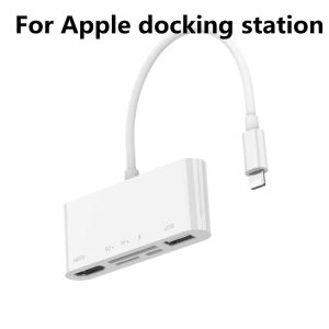 Zaagmachines Hongmeng Mobile Agking Station Lighing to HDTV USB SD TF Card Converter pour l'iPhone 12 Ipad Phone Agking Station