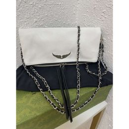 Zadig Voltaire Chaînes Sacs Designer Femme Sac ZV Femmes Épaule Vintage Rivet Sac À Main Bandoulière Sac À Main En Cuir Véritable Cross Body Chaîne Bolso muj