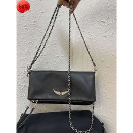 Zadig Voltaire Chains Bags Designer Damestas ZV Dames Schouder Vintage Klinknagel Handtas Crossbody Portemonnee Lederen Cross Body Chain Bolso mujerh