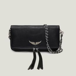 Zadig Voltaire Designer Bag alas plateadas Diseñadores Crossbody Bolsos para mujeres Bolsos de la cadena ZV Diseñadores Mujer Bolso de mano Bag Body Cross Bag Luxury Dhgate Bag