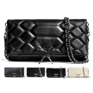 Zadig Voltaire mini sacs enveloppe cross body Femme Sacs à main Pochette de luxe Rock Swing Your Wings Pochette à bandoulière fourre-tout homme Designer rabat zipper fashion chain Bag