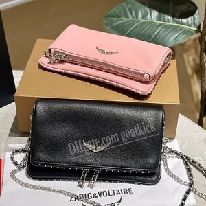 zadig voltaire rock swing vos ailes pochette farfetch sacs à bandoulière femmes mode sacs à bandoulière