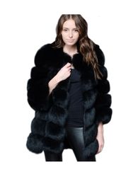ZADORIN luxe épissage longue fausse fourrure manteau femmes épais chaud hiver mode moelleux fausse fourrure veste manteaux pour vêtement d'extérieur pour femmes 240110