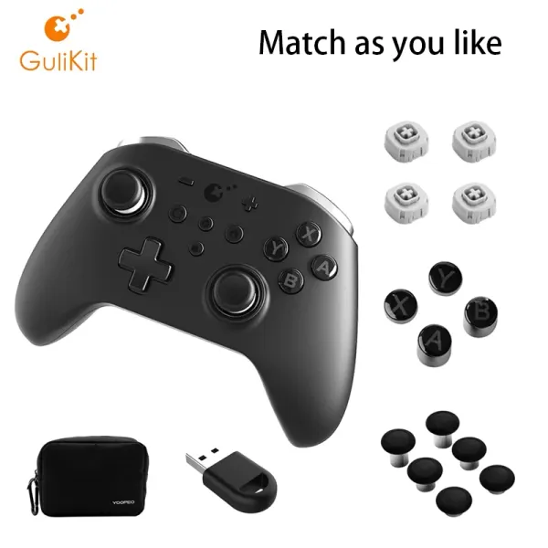 Zagen Gulikit Kingkong 2 Contrôleur NS09 No Drifting Wireless Bluetooth GamePad pour Nintendo Switch Windows Android OS iOS