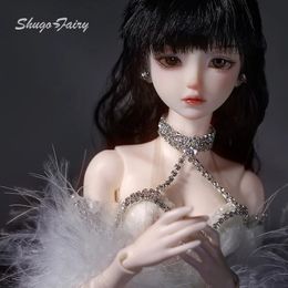 Zakia Bjd poupée 1/4 Bariy ange plume commune luxe brillant fée résine boule articulée poupées cadeau pour fille Fullset Shugafairy 240304
