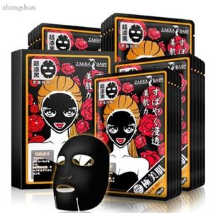 Zakka bébé visage japonais bambou charbon hydratant masque noir masques masques cutanés maquillage de beauté