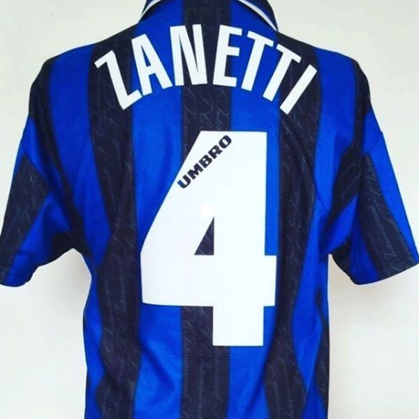 ZANETTI 1995 1996 maillots de football 97 98 RONALDO CAMBIASSO SNEIJDER ADRIANO Zamorano Milan Djorkaeff Inter rétro maillot de football hommes kit uniformes fans