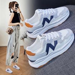 Zapatillas Mujer Sneakers Dames Mode Trendy PU Platform Schoenen Tenis Ademend Socofy Sport Flats 8505 240124