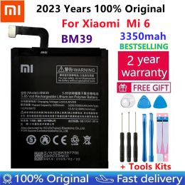Zappers 2023 ans Nouveau 100% ORGINAL XIAO MI BM39 3350mAh Batterie pour Xiaomi 6 Mi6 M6 Batteries de remplacement de téléphone de haute qualité