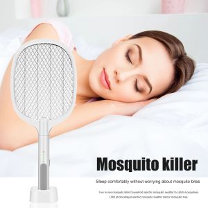 Zappers Electric Insect Racket Swatter Zapper USB 1200mAh Oplaadbare muggen Swatter Kill Fly Bug Zapper Killer Trap