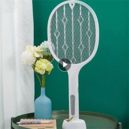 Zappers Electric Mosquito Killer 2in1 Fly Swatter Trap Electric Mosquito Swatter USB Racket Racket Racket Zapper USB