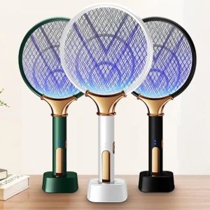 Zappers Electric Mosquito Killer opvouwbare USB -oplaadbare elektrische mug -moordenaar Killer Fly Swatter Trap met UV Light Bug Zapper 3000V