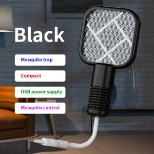 Zappers Electric Mosquito Swatter Mini insect Racket UV Light Alectric Shock Summer Fly Swatters Rechargeable Outdoor Fly Bug Zapper