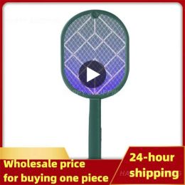 Zappers insectes Racket Mosquito Killer Lamp Electric Shocker UV Light USB Charge Fly Insectes Trap Flies Summer Swatter