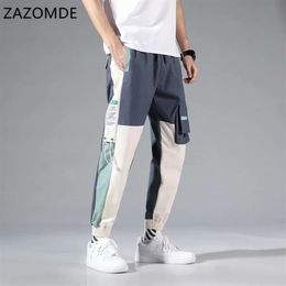 Zazomde multi-poches cargo jogger pantalon hommes hip hop mode pantalon d￩contract￩ pantalon streetwear harajuku new pantalon de surse