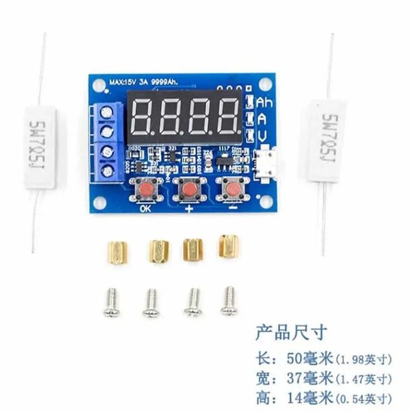 Affichage numérique LED de Testeur de batterie ZB2L3 18650 Lithium Battery Alimentation Test Resistance Capity Capacid Capacid Décharge METER