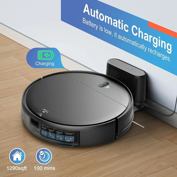 ZCWA BR151 Robot aspirateur charge automatique 6000Pa puissance App contrôle réservoir d'eau humide balayeuse électrique 240123