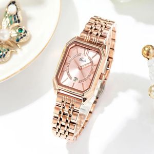 ZDR femmes simple lumière luxe mode petit tempérament carré étanche montres à quartz cadeaux