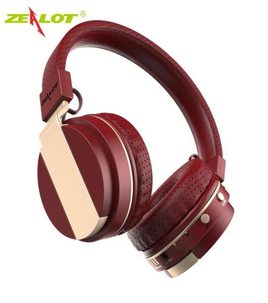 ZEALOT B17 Bluetooth casque antibruit Super basse casque stéréo sans fil avec micro écouteur FM RadioTF fente pour carte40557068531290