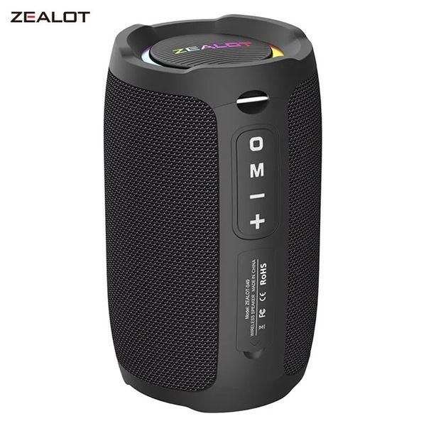 ZEALOT S49 Portable Bluetooth S er 20W IPX7 étanche puissant boîte de son basse Boost double appairage TF TWS USB 231226