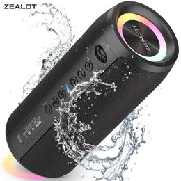 ZEALOT S51PRO 40W Altavoz Bluetooth de alta potencia 3D estéreo bajo portátil IPX5 impermeable adecuado TWS Boom Box 231228