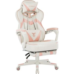 Chaise de jeu Zeanus Pink Game Chair pour filles High Back Gaming Chairs for Adults Filling Computer Chair