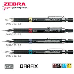 Zebra Drafix Mechanical Pen DM3 / 5/7 / 9-300 Dessin professionnel crayon automatique Simple and Practical Lightweight Material 240416