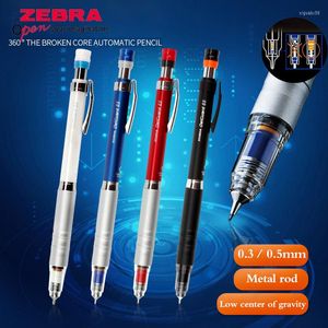 Zebra crayon mécanique MA86 métal Anti-cassé noyau dessin écriture centre de gravité bas 0.3/0.5mm papeterie fournitures scolaires