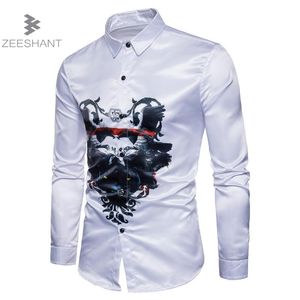 Zeeshant chemises de smoking chemise classique pour hommes coupe ajustée Style décontracté hommes à manches longues dans les chemises de smoking pour hommes XXL