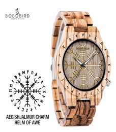 Zegarek Meski Bobobird Mens Watch Wood Nieuw uniek ontwerp