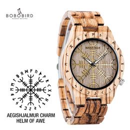 zegarek meski BOBOBIRD Herenhorloge Hout Nieuw Uniek Ontwerp Luxe Houten Horloges relojes de hombre Ondersteuning Drop L-T16318n