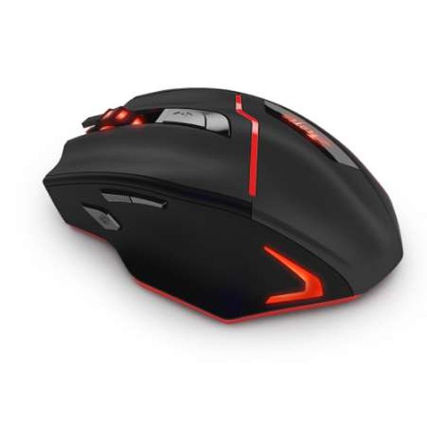 ZELOTES F-18 Dual-mode 2.4Ghz Wireless + USB Wired Gaming Mouse 3200DPI Rechargeable Pro Gamer Mouse avec 7 LED Breathing Light