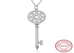 ZEMIOR – colliers ras du cou pour femmes, en argent Sterling 925, tendance, avec clé en zircone cubique, bijoux fins, cadeau d'anniversaire 9806455