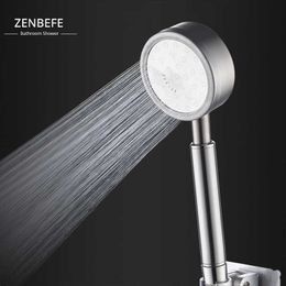 ZENBEFE 304 pomme de douche en acier inoxydable bain pressurisé simple 210724