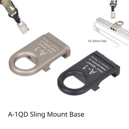 Zenitco A-1 QD Sling Mount Base Base de 20 mm Accesorios tácticos de riel Picatinny Caza de alcance M 4 Montaje de correa de despachete rápido