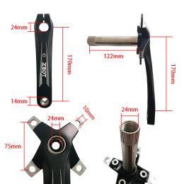 Zeot MTB Cranks Bicycle Integrated Mountain Bike Hollowtech Crankset 104 BCD -verbindingsstaven 170 mm Chainring 32/34/30/38/40/42T