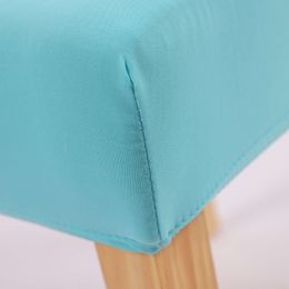Zerolife 1pc de color sólido silla de color spandex estirado de comedor cubierta silla elástica caja protectora para decoración de bodas en el hogar