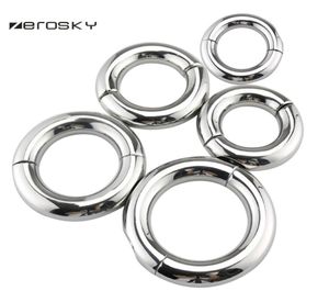 Zerosky Anillos para el pene masculino Bola Camilla Peso Bola de acero Estiramiento Pesos Potenciador Anillo del pene Juguetes sexuales para adultos Y181103023140901