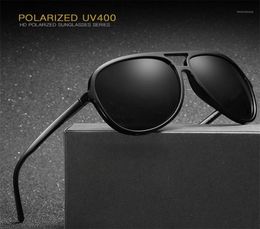 Zerosun (150 mm) Lunettes de soleil polarisées pour hommes conduisant des verres de soleil pour l'homme noir aviation HD Tac Polaroid Qualité de marque UV40017695884