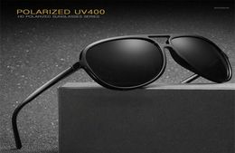 Zerosun (150 mm) Lunettes de soleil polarisées pour hommes conduisant des verres de soleil pour l'homme noir aviation HD Tac Polaroid Qualité de marque UV40019257453