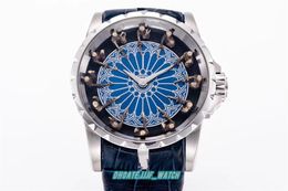 ZF Factory RDDBEX0495 Armbanduhr, Größe 45 mm x 15,7 mm, mit 9015-Uhrwerk, mit Militärgummi und Kunststoff gefülltes Armband, Montre de Luxe-Designeruhren