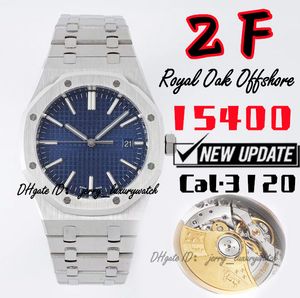 Reloj ZF Luxury para hombre 15400 Versión Ultimate, movimiento mecánico CAL.3120 de 41 mm, tiempo de almacenamiento de energía 41 horas. Acero plateado con esfera azul.