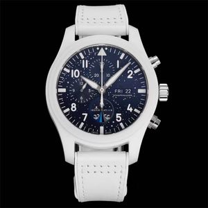 ZF Montre Be Luxe Relojes para hombre 44.5x15.7mm Movimiento de primera clase 7750 Caja de cerámica Reloj de lujo Relojes de pulsera Relojes de pulsera