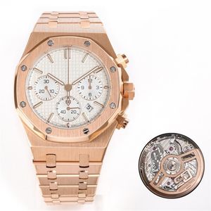 ZF montre DE luxe herenhorloges 41mm Caliber4401 chronograaf mechanisch uurwerk stalen kast luxe horloge Horloges Relojes 01