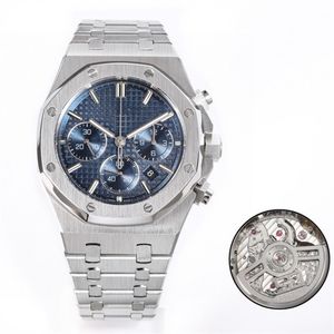 ZF montre DE luxe herenhorloges 41mm Caliber4401 chronograaf mechanisch uurwerk stalen kast luxe horloge Horloges Relojes
